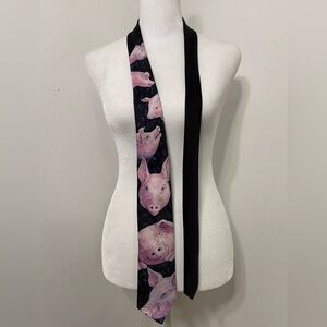 Ralph Marlin 1989 PIG Necktie Vintage Made In The USA